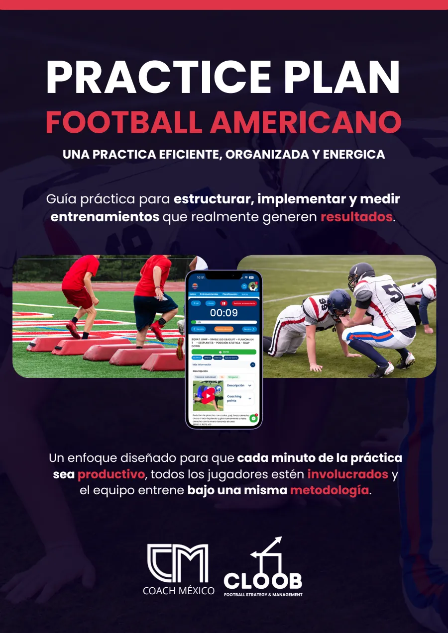 Portada del Practice Plan de football americano de CLOOB y Coach México