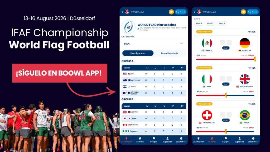 Resultados Mundial de Flag Football 2026 en vivo: marcadores y calendario